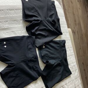 Under armour spandex shorts 3 pair